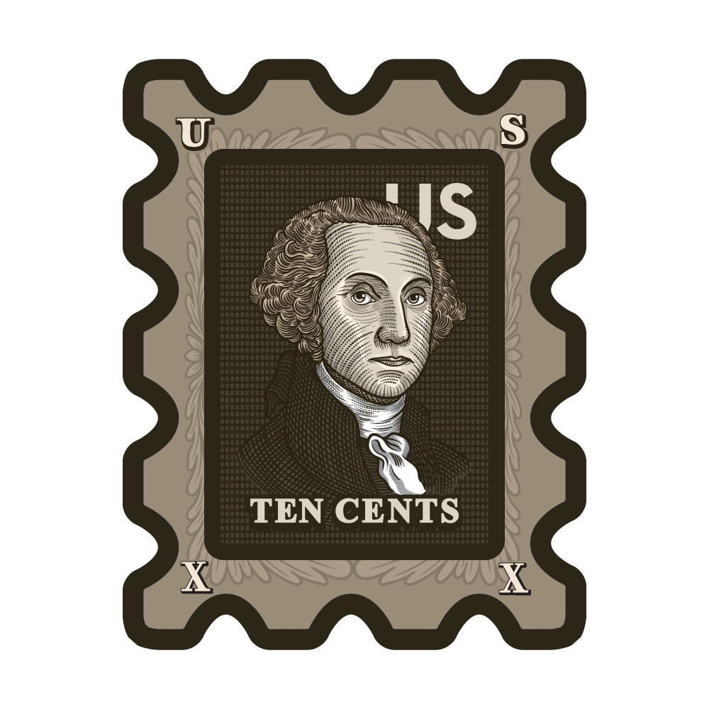 George Washington - Slowlyの切手